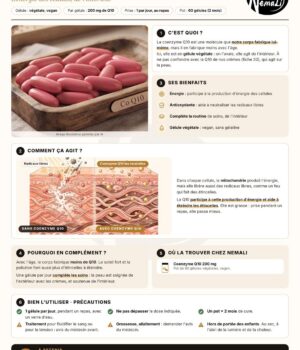 Fiche Coenzyme Q10 en gélules NEMALI
