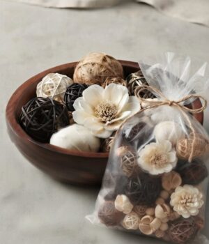 Kit Plateau en Bois et Pot Pourri NEMALI